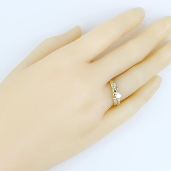 14K Yellow Gold Diamond Engagement Ring by Crescent - Picture 7 of 7